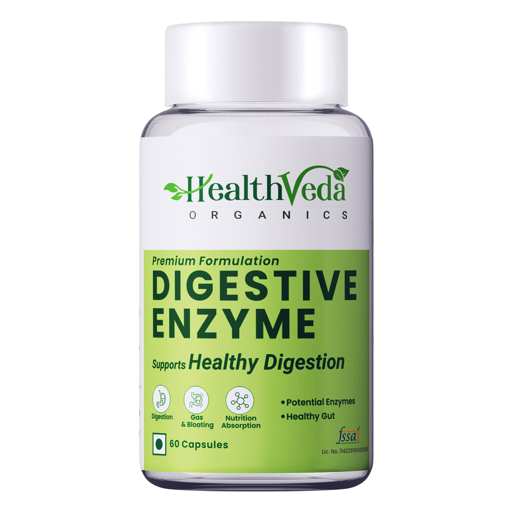 Health Veda Organics Digestive Enzyme Capsules - Distacart