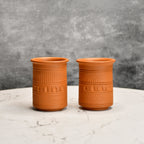 Sowpeace Premium Set of 2 Unglazed Terracotta tumbler - Distacart