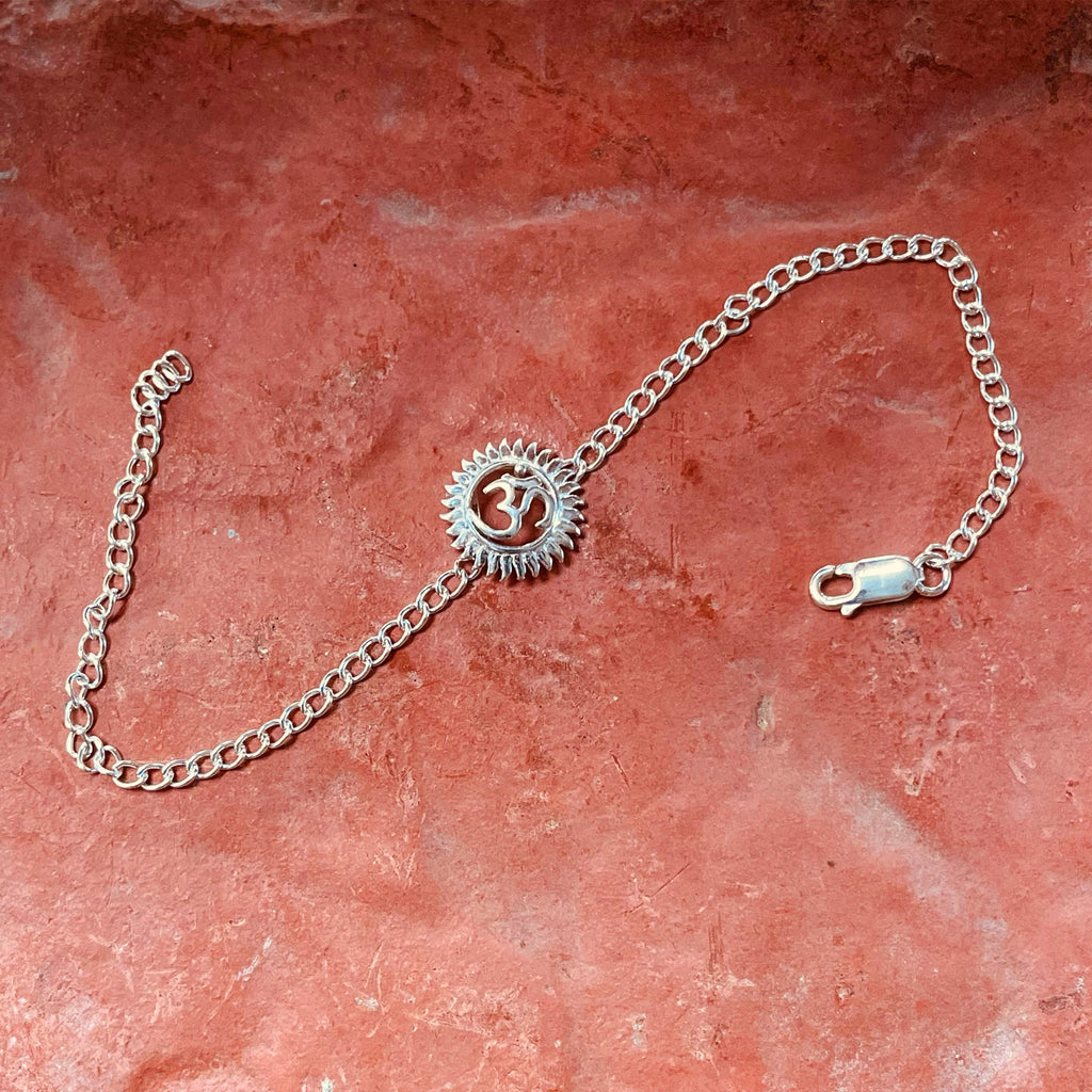 trueBrowns 925 Sterling Silver Om Silver Chain Rakhi - Distacart