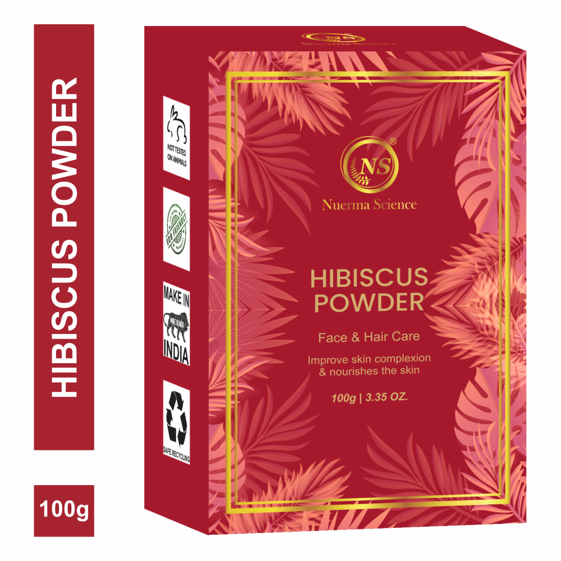 Nuerma Science Hibiscus Bio Organic Powder For Hair & Skin