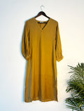 trueBrowns Golden Silk Kurta - Distacart