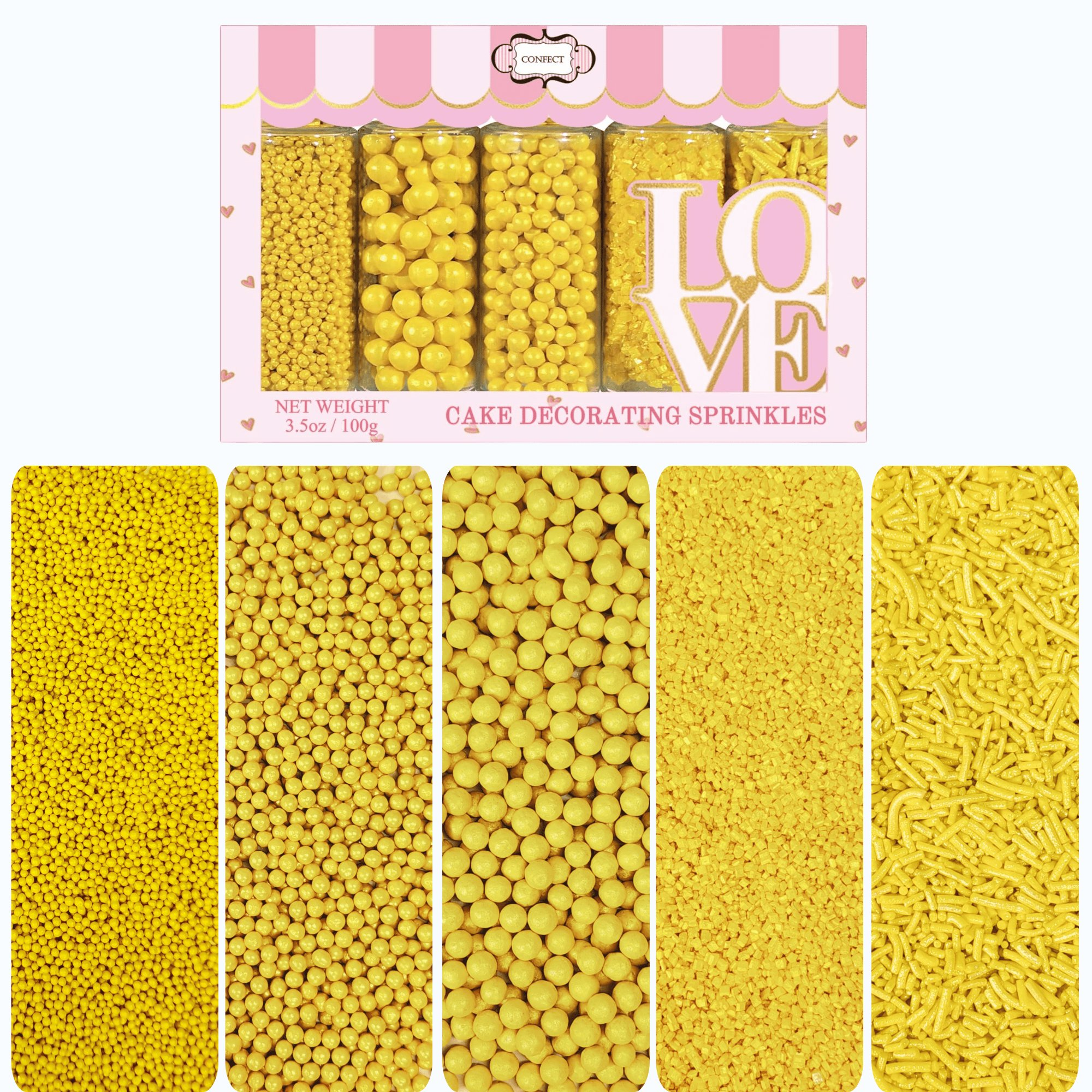 confect sprinkles for cakes cupcakes decoration usp 13orange copy
