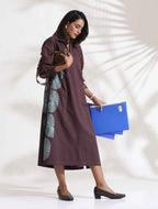 trueBrowns Cola Cotton Print A-line Dress - Distacart
