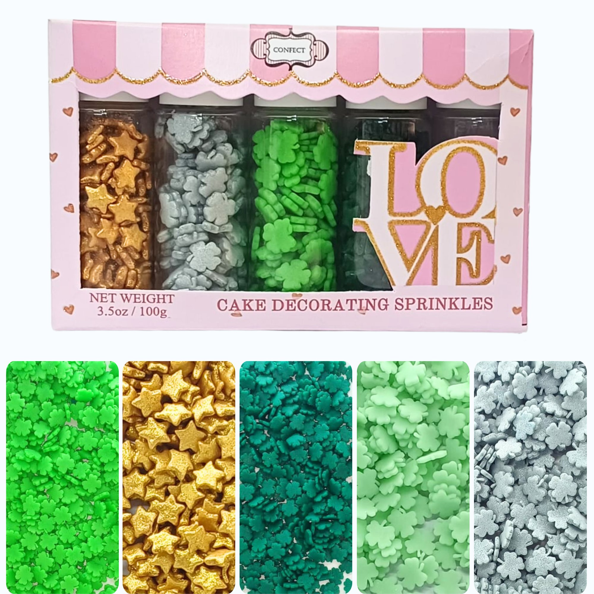 st patricks sprinkles ps multipack 6 100 gms