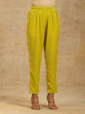 trueBrowns Lime Velvet Pant