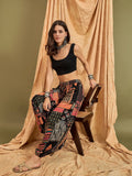 InWeave Black Multi Ethnic Harem Pant