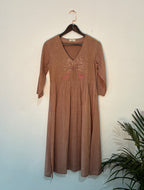 trueBrowns Pink Gauze Kurta Set - Distacart