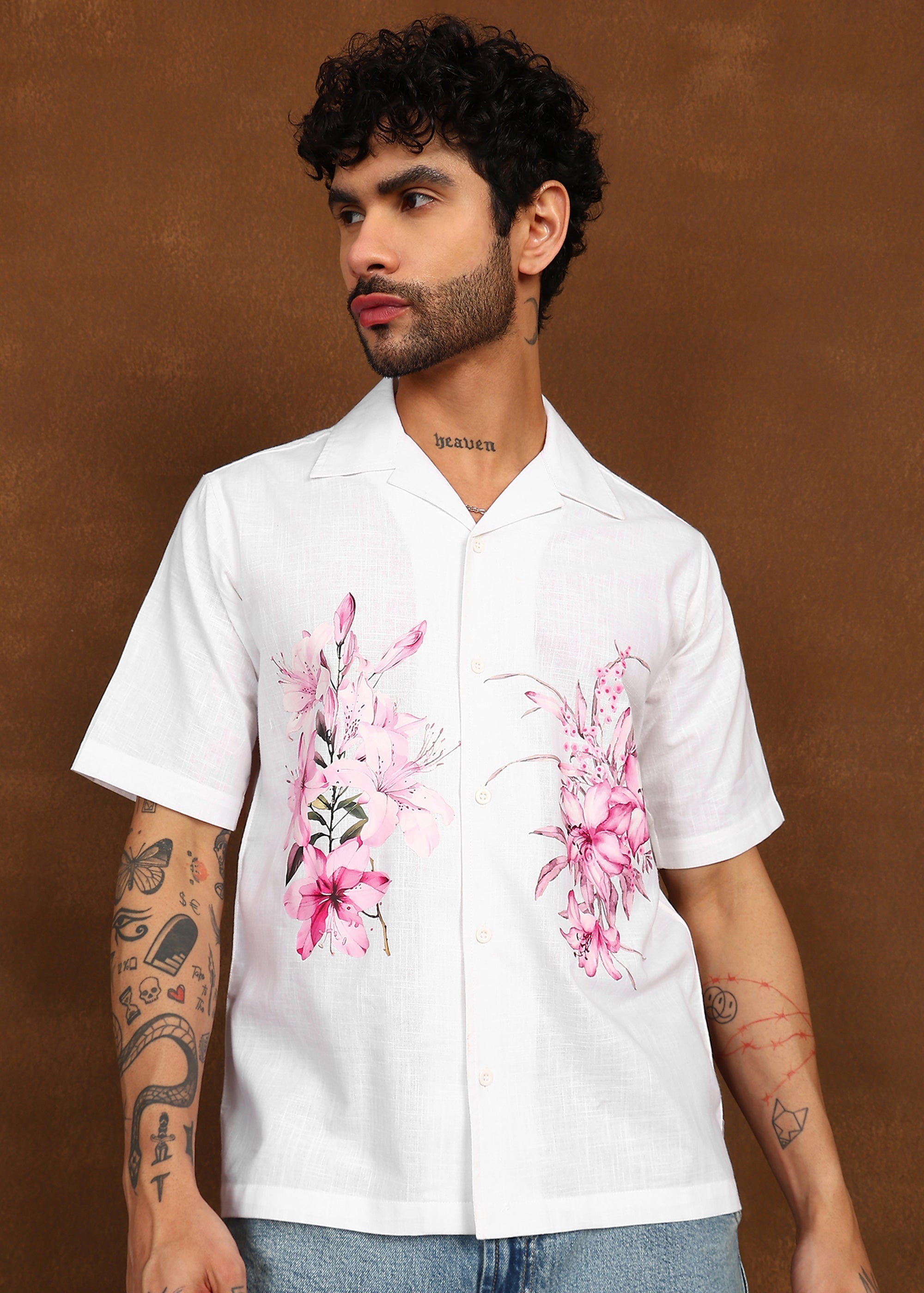 Fabmade Blush Bloom Resort Shirt