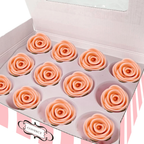 sugar roses for cake cupcake decoration peach 120 gms