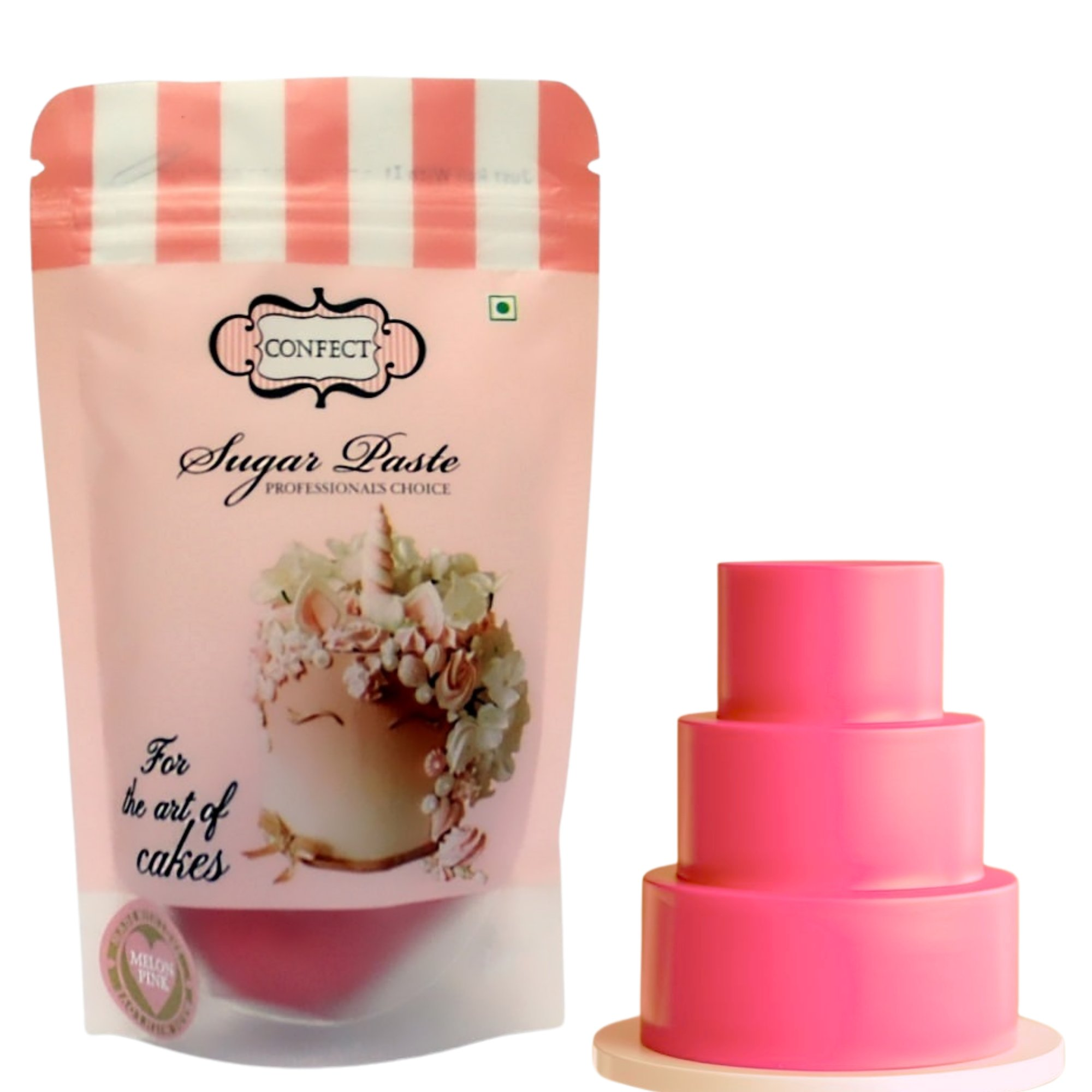 confect melon pink sugarpaste br b 250 gms b