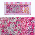 confect glittering grace sprinkles dazzling delight sprinkle glistening glamour sprinkles cake cupcake sprinkles pink mini lips roses sprinkles i silver hearts vermicelli and white pearls baby shower sprinkles mix pack of 5