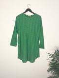 trueBrowns Green Check Dobby Top