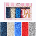 confect edible patriotic sprinkles heart sprinkles captains colors sprinkles pack of 5 j4 06