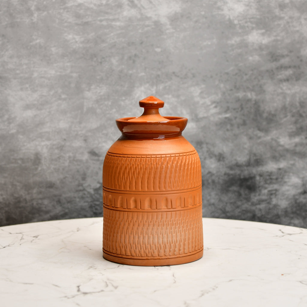 Sowpeace Premium Large Terracotta Storage Jar with Lid - Distacart
