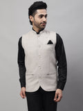 Even Apparels Men's Beige Pure Wool Nehru Jacket