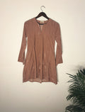 trueBrowns Pink Velvet Short Top