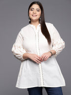 Ahalyaa Mandarin Collar Printed Tunic