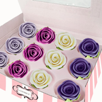 confect sugar roses topper sugar roses for cake decorations cupcakes doughnut edible toppers ombre 6 pack of 12