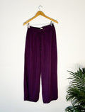 trueBrowns Purple Slub Pant