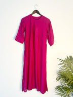 trueBrowns Pink Muslin Long Kurta - Distacart