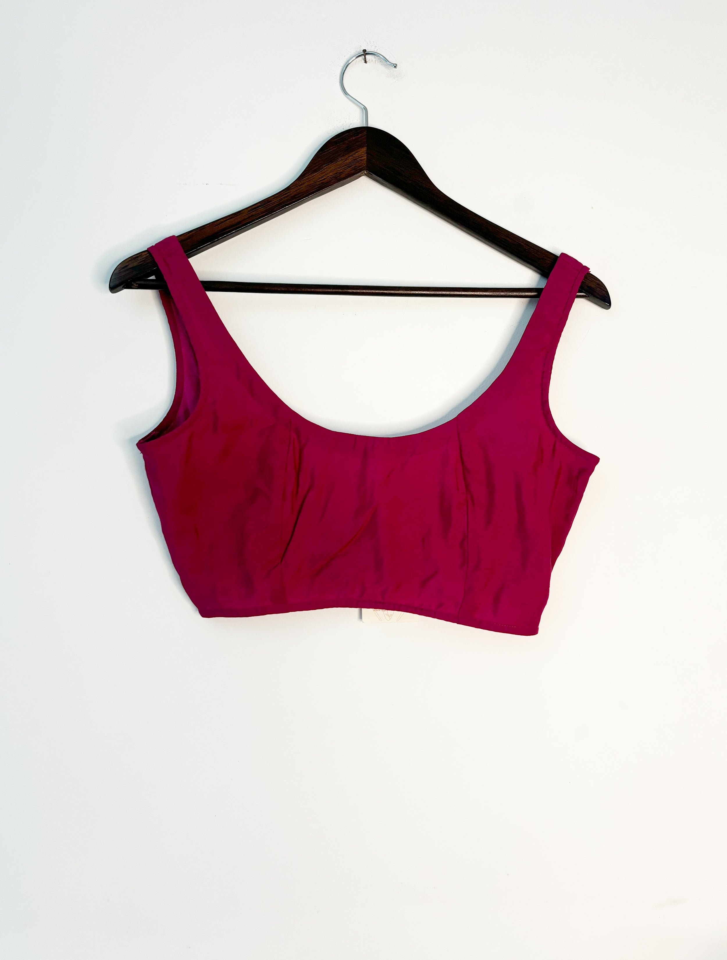 trueBrowns Pink Sleeveless Muslin Blouse