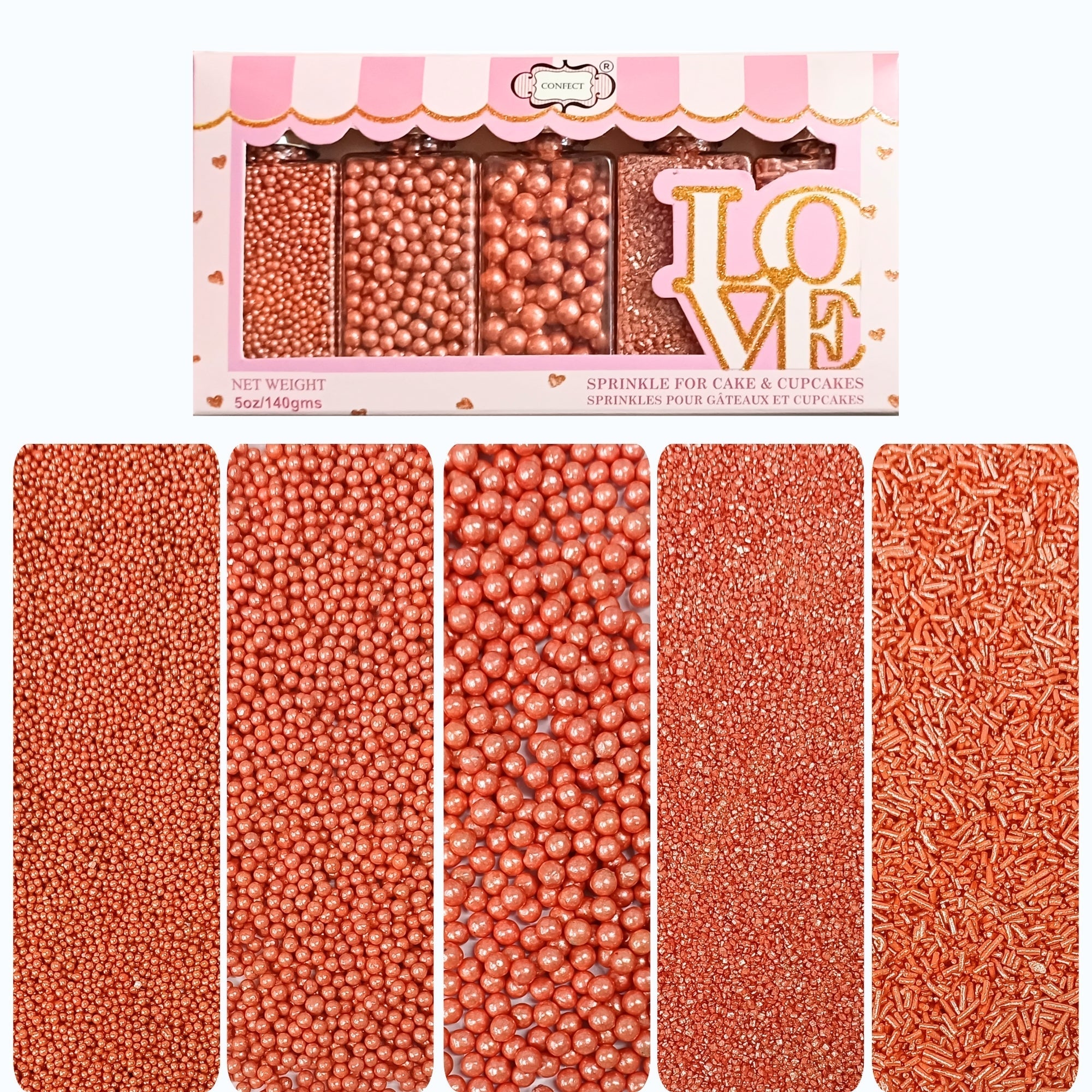 sprinkles for cakes cupcakes decoration usp 18rose gold