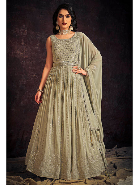 Myra Pista Real Georgette Designer Gown Style Suit
