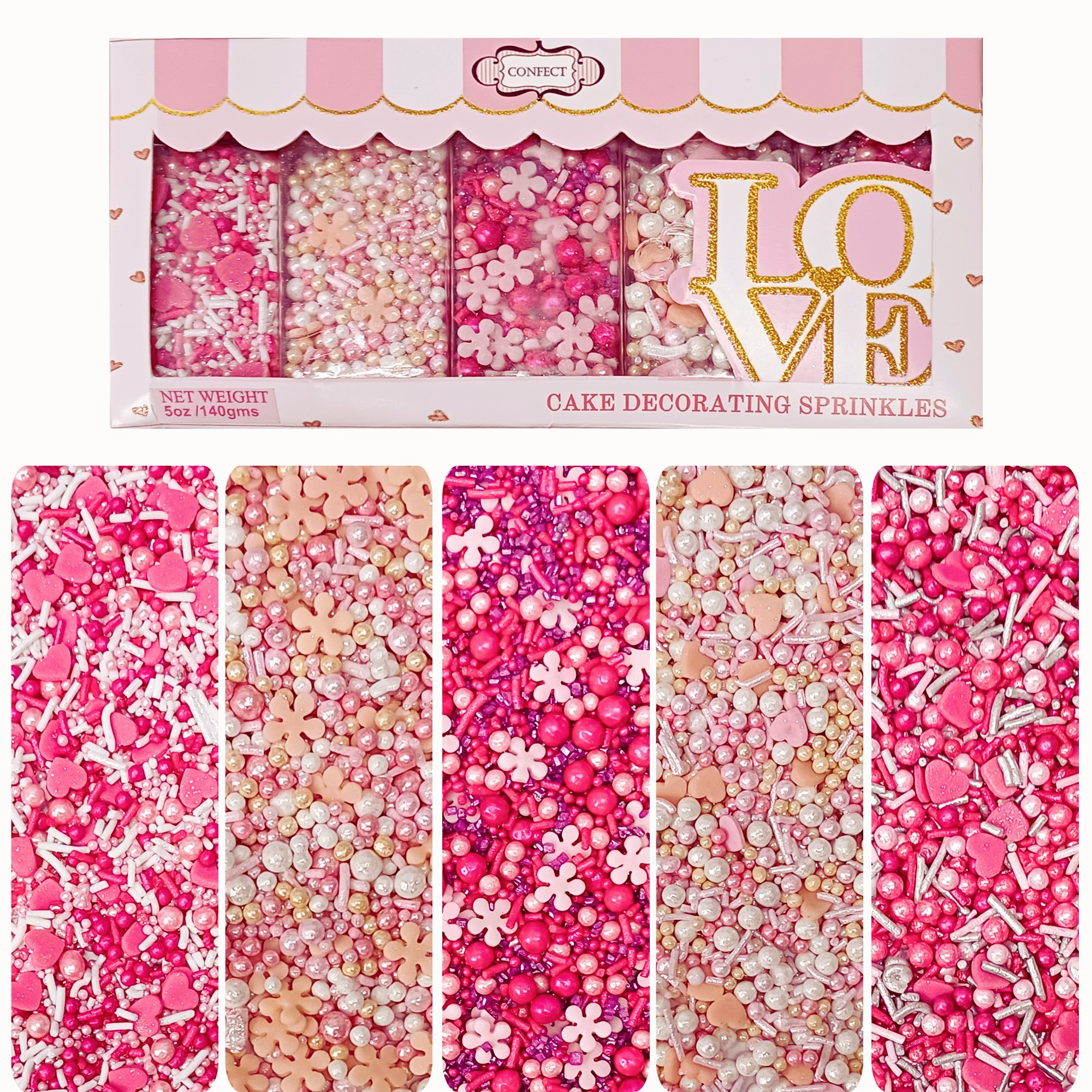 valentine sprinkles vs multipack 14 100 gms