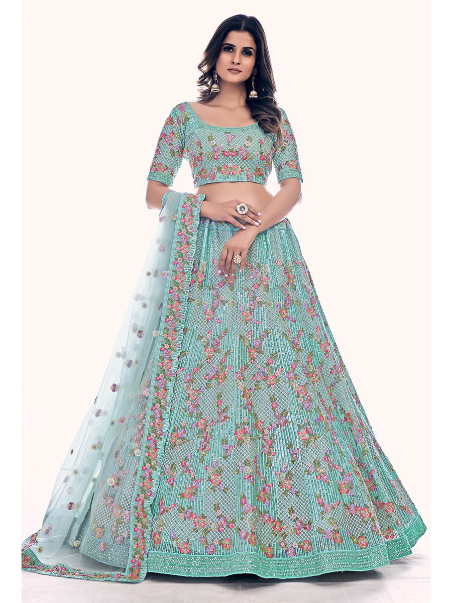 Myra Firozi Soft Net Embroidered Designer Lehenga Choli