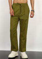 Fabmade Olive Linen Trousers