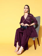 Ahalyaa Women Floral Printed Kurti with Sharara