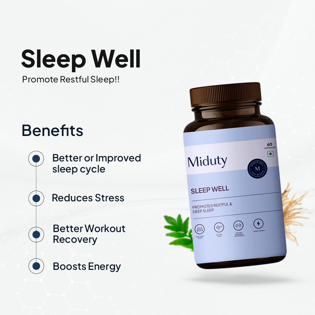 Miduty by Palak Notes Sleep Well Capsules - Distacart