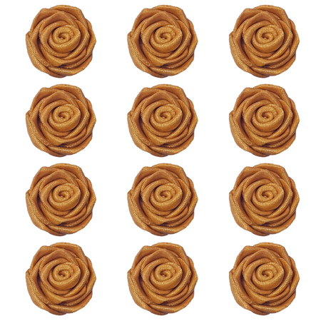 Confect Copper | Edible Metallic Sugar Roses Topper