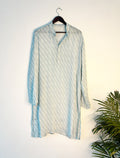 trueBrowns Blue Leheriya Men's Kurta