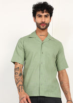 Fabmade Sage Breeze Linen Shirt