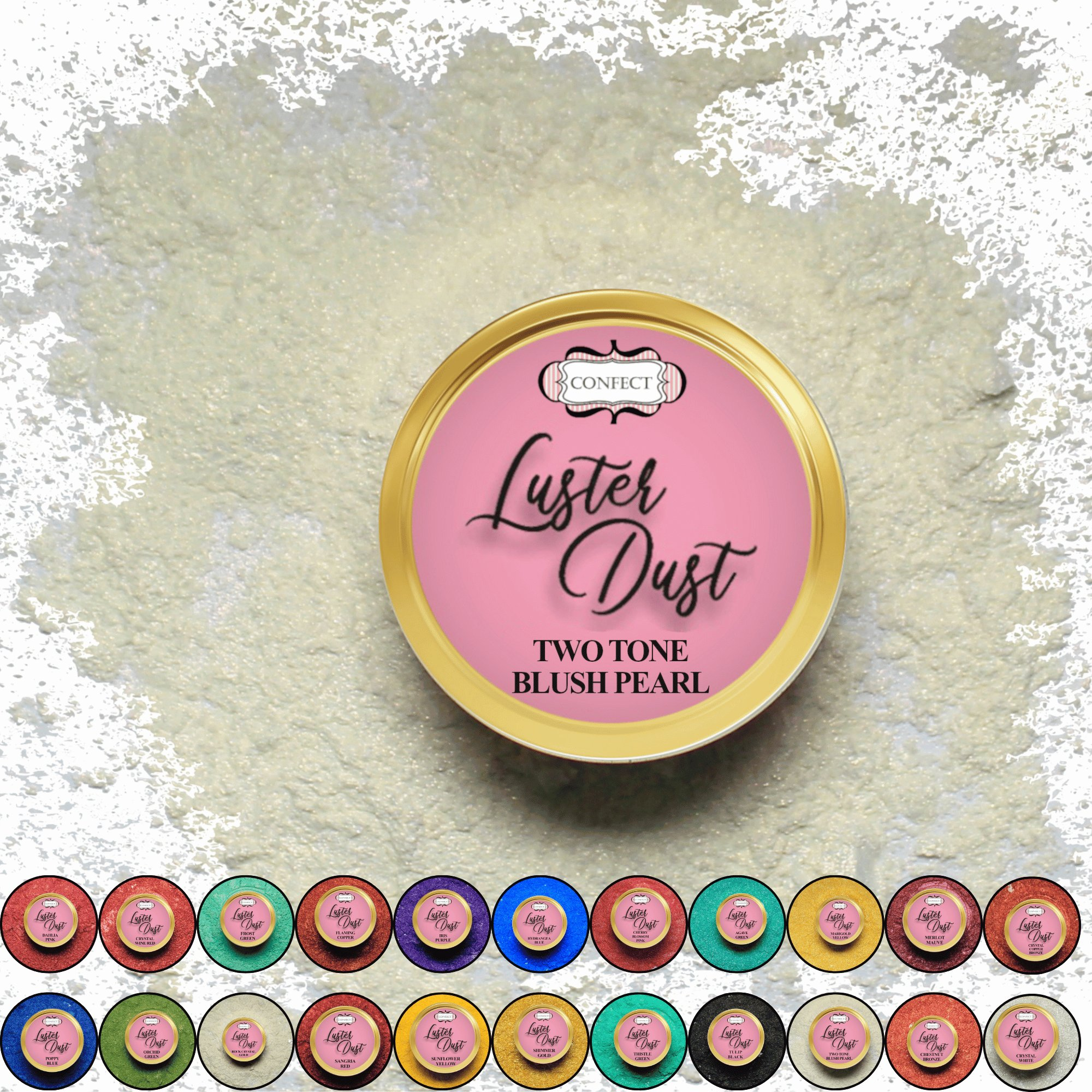 confect two tone blush pearl luster dust br b 5 gms b