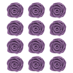 confect sugar roses topper sugar roses for cake decorations edible true purple roses pack of 12
