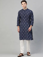 Fabmade Men Printed Straight Kurta