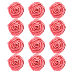 confect sugar roses topper sugar roses for cake decorations edible salmon pink roses pack of 12