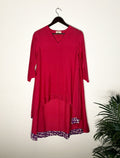 trueBrowns Pink Muslin Short Top