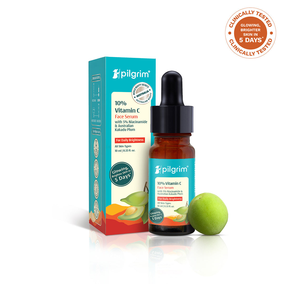 Pilgrim 10% Vitamin C Face Serum For Daily Brightness 5% Niacinamide - Distacart