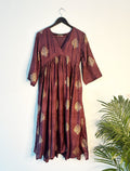 trueBrowns Wine Zari Kurta - Distacart
