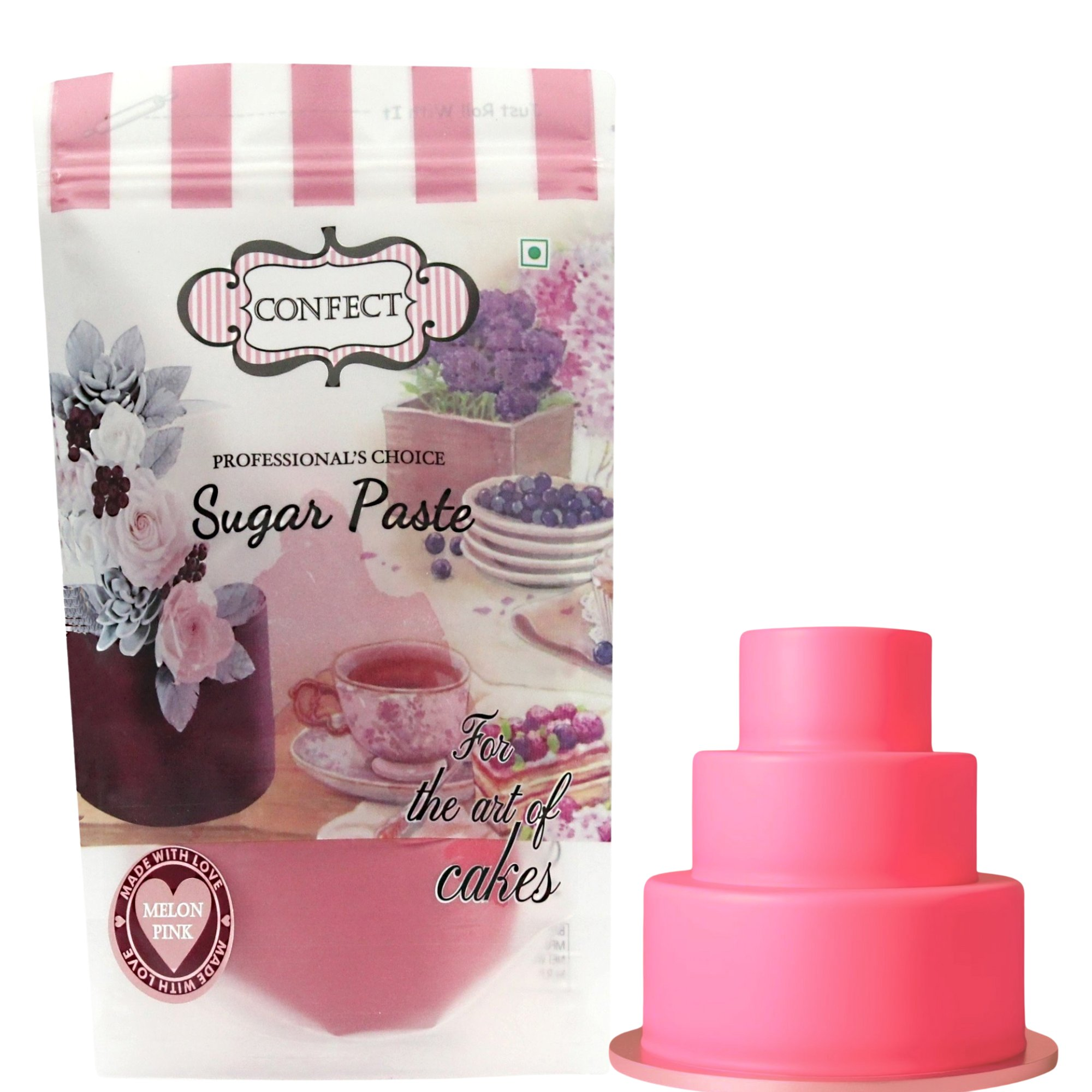 confect neon pink sugarpaste br b 1 kg b