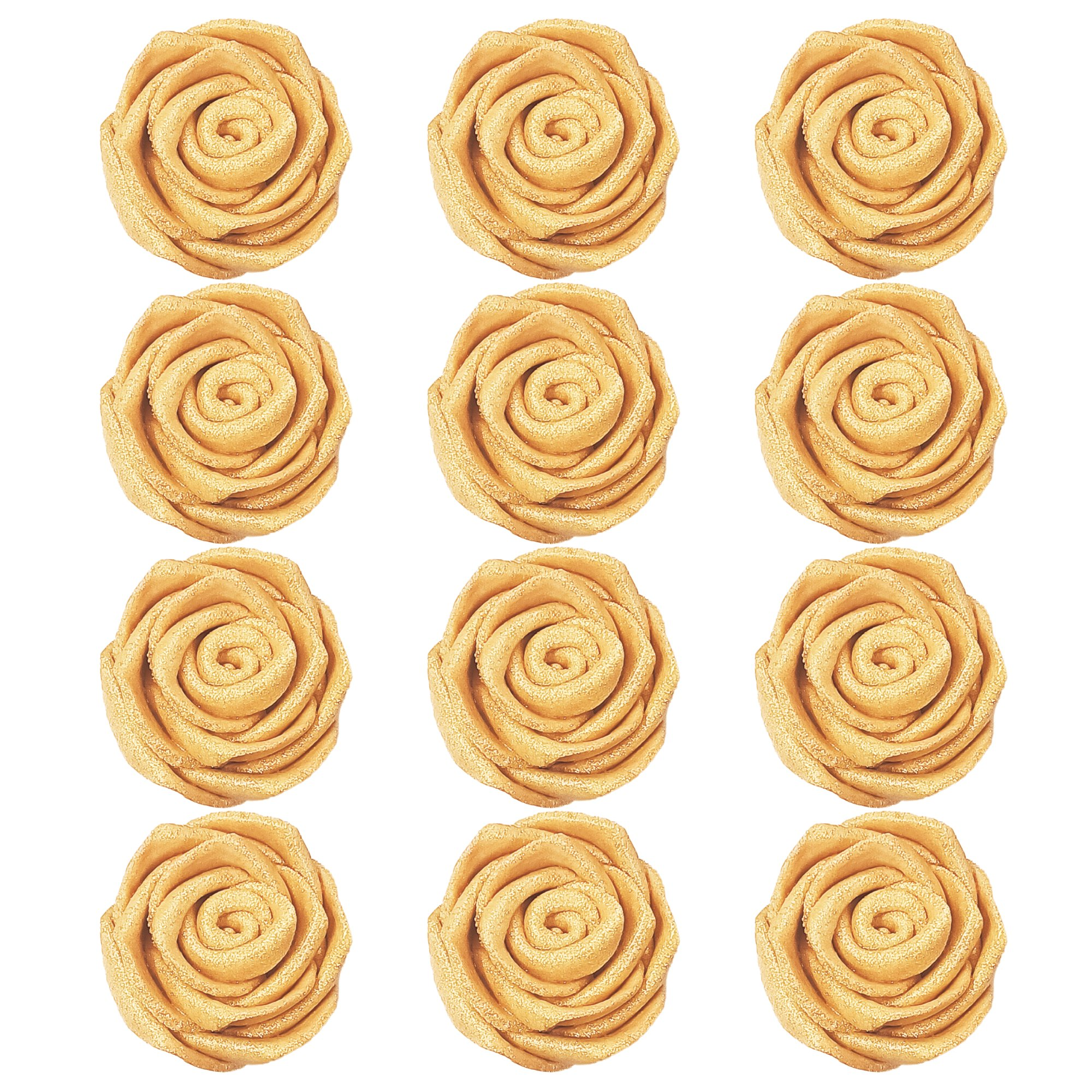 confect edible rose cake toppers edible toppers roses for cake decorations 12 roses champagne gold