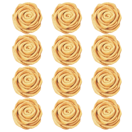 Confect Champagne Gold | Edible Metallic Sugar Roses Topper