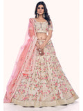 Myra White Soft Net Embroidered Designer Lehenga Choli