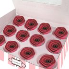 sugar roses for cake cupcake decoration burgundy 120 gms