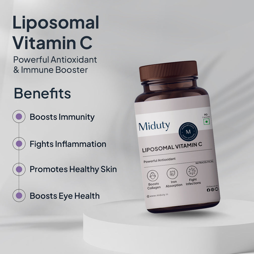 Miduty by Palak Notes Patented Liposomal Vitamin C Capsules - Distacart