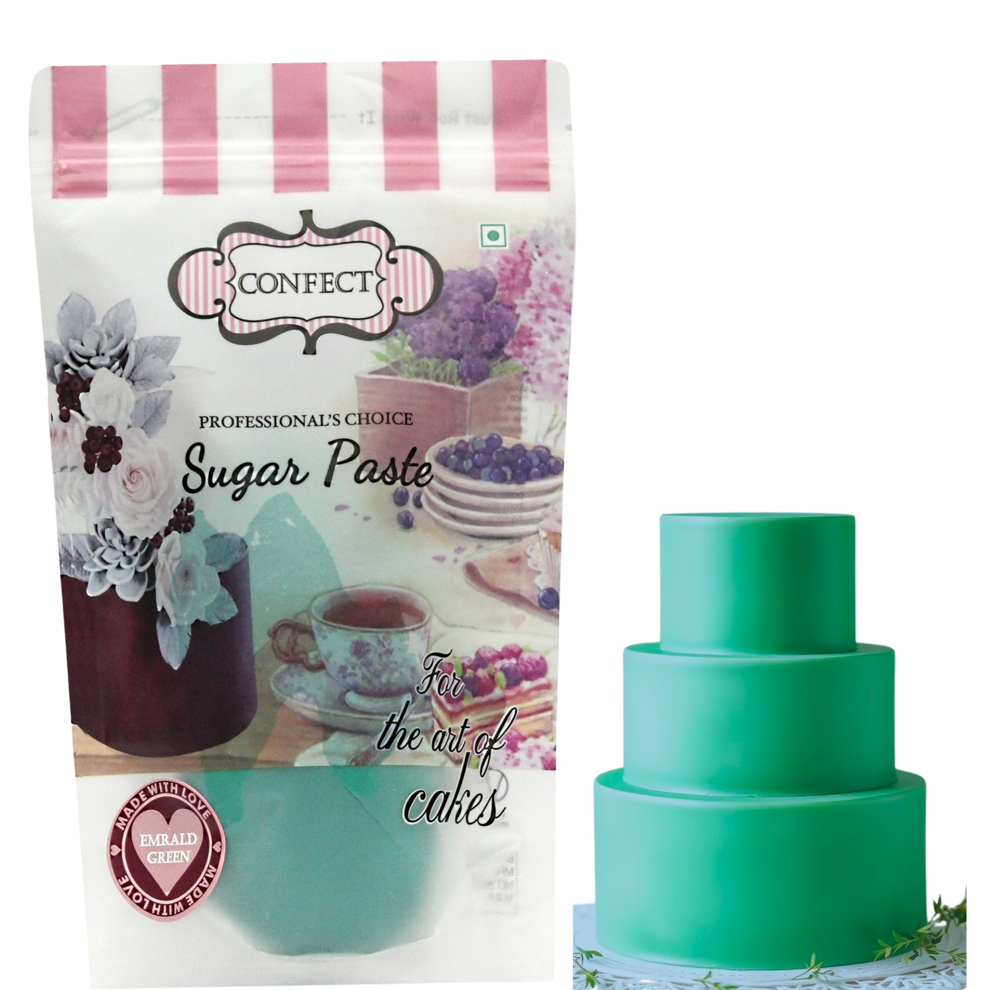 emerald green fondant edible sugarpaste 1kg