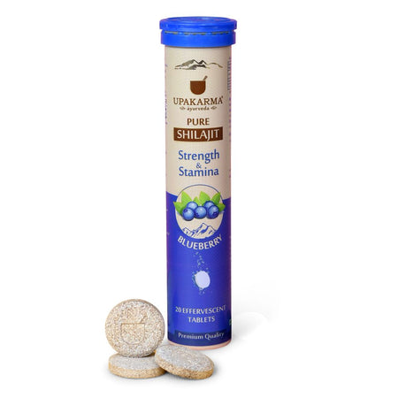 Upakarma Ayurveda Pure Sj Effervescent Tablets - Blueberry